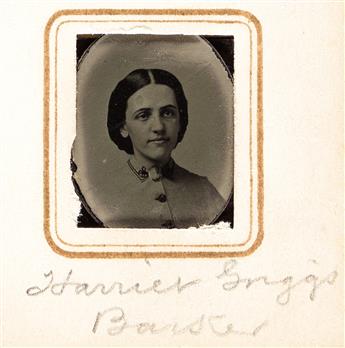 Vassar College, Tintype Album circa 1865. Harriet Griggs Barnes (1845-1918)